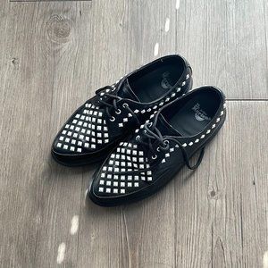 DISCONTINUED: Dr. Martens Unisex Black Willis Stud Pointed Creeper